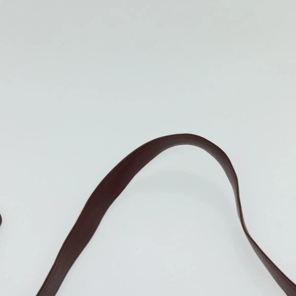 CARTIER Shoulder Bag Leather Yellow Gold Auth bs24418 - Picture 8 of 16